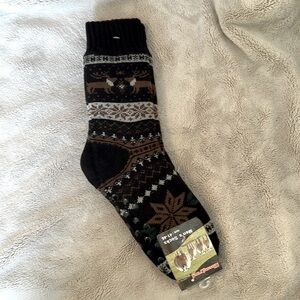 Men’s deer slipper socks NWT